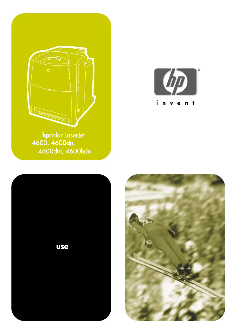 Image de la première page du manuel de l'appareil LaserJet 4600