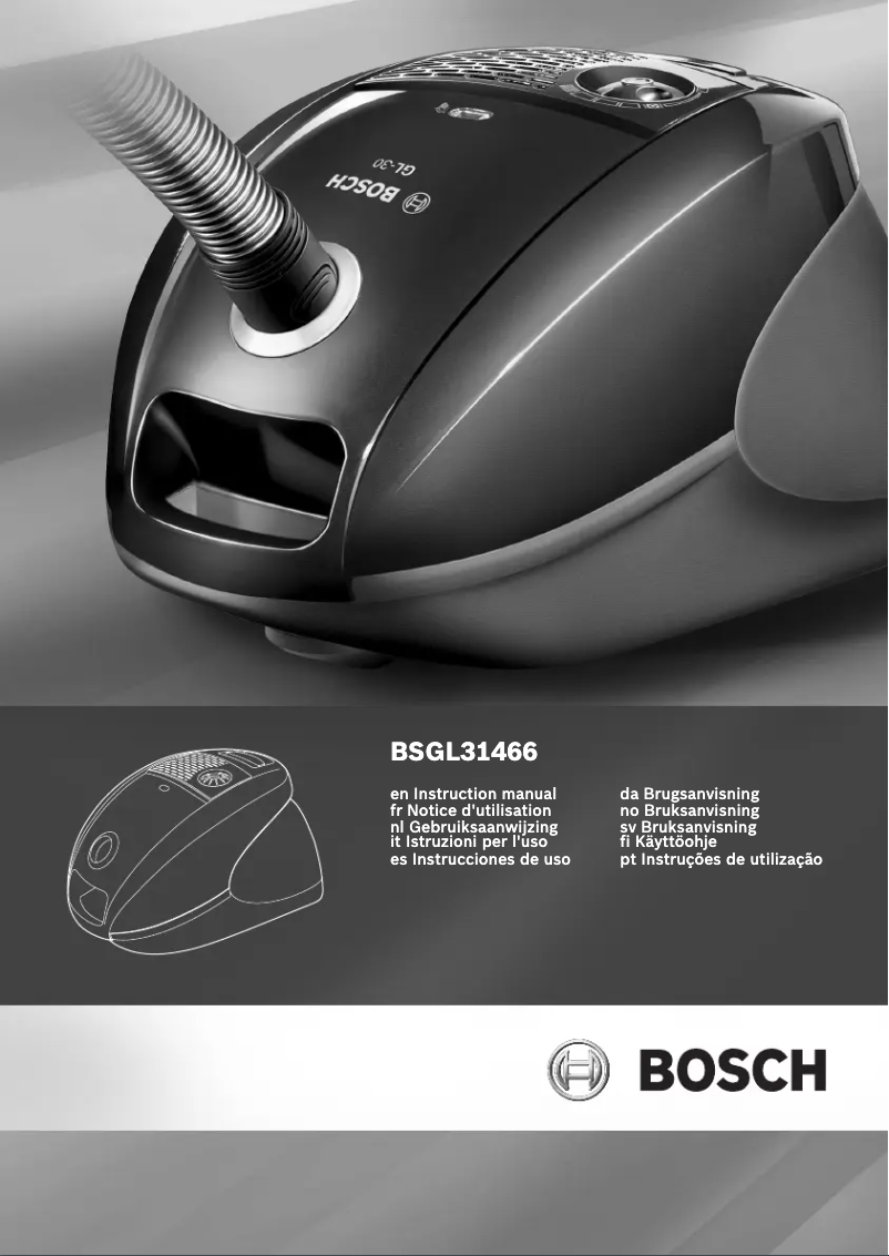 Image de la première page du manuel de l'appareil BSGL31466