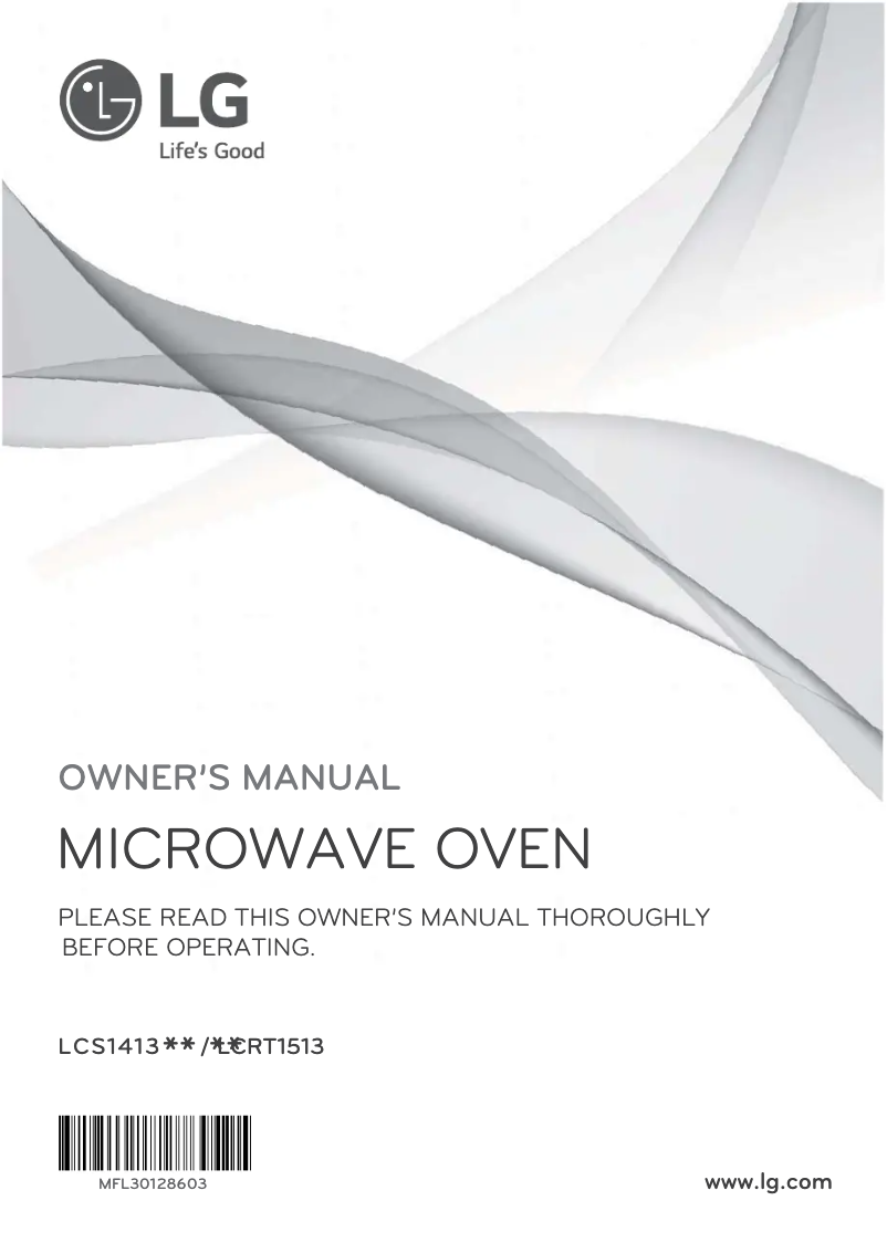 Page 1 de la notice Manuel utilisateur LG LCS1413SW