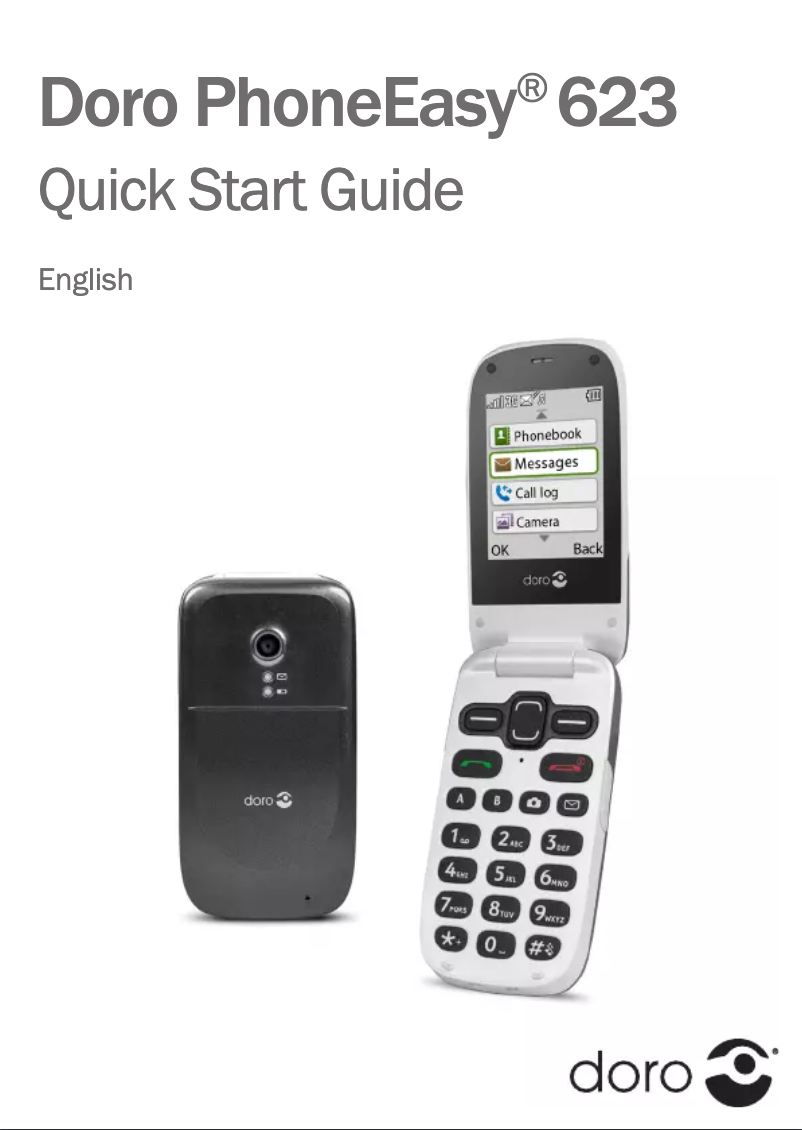 Image de la première page du manuel de l'appareil PhoneEasy 623