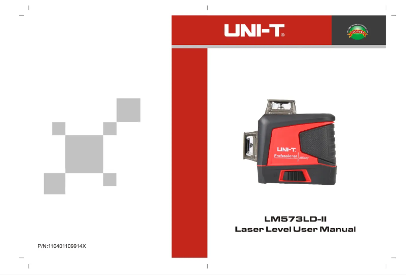 Page n°1 - Manuel utilisateur Uni-T LM573LD-II