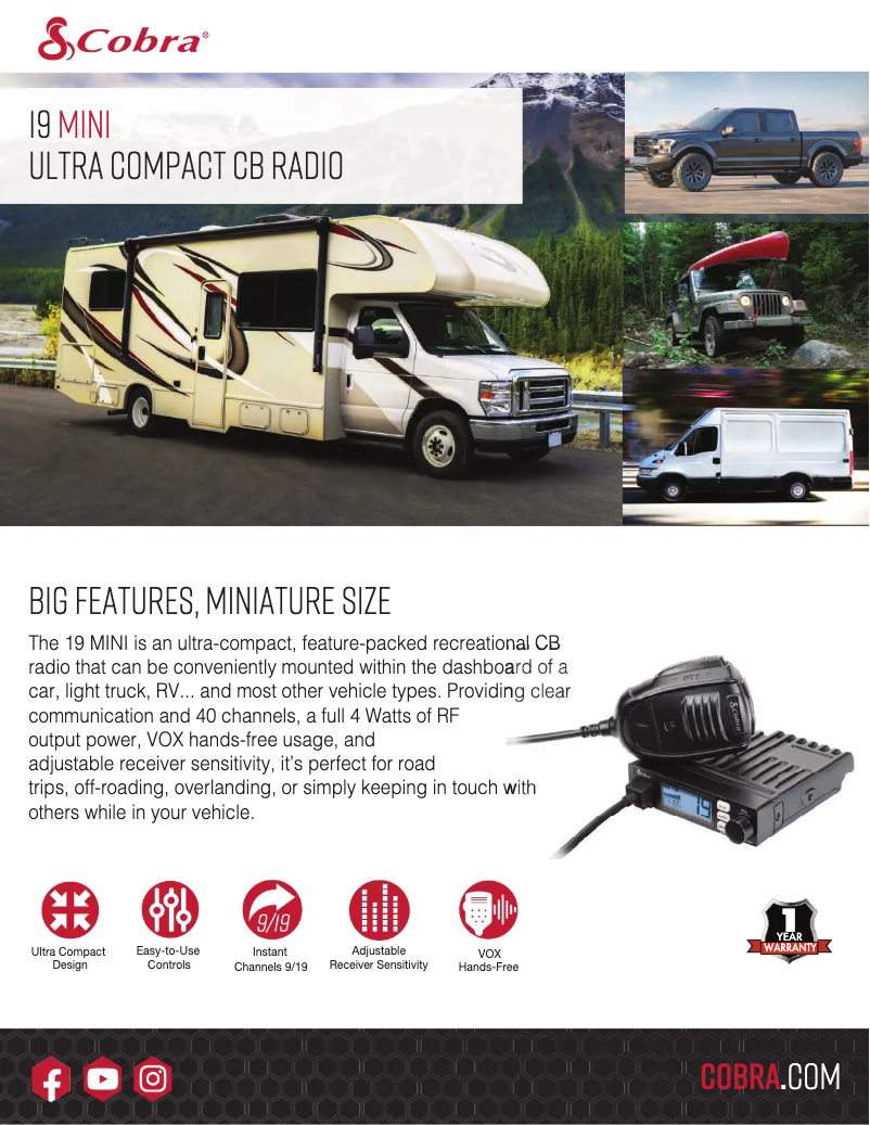 Image de la première page du manuel de l'appareil 19 MINI