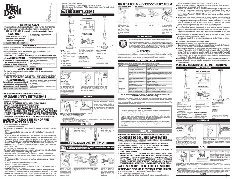 Image de la première page du manuel de l'appareil M083424 AccuCharge