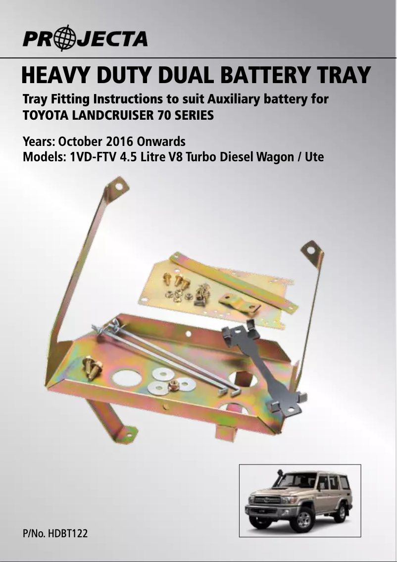 Page 1 de la notice Manuel utilisateur Projecta HDBT122