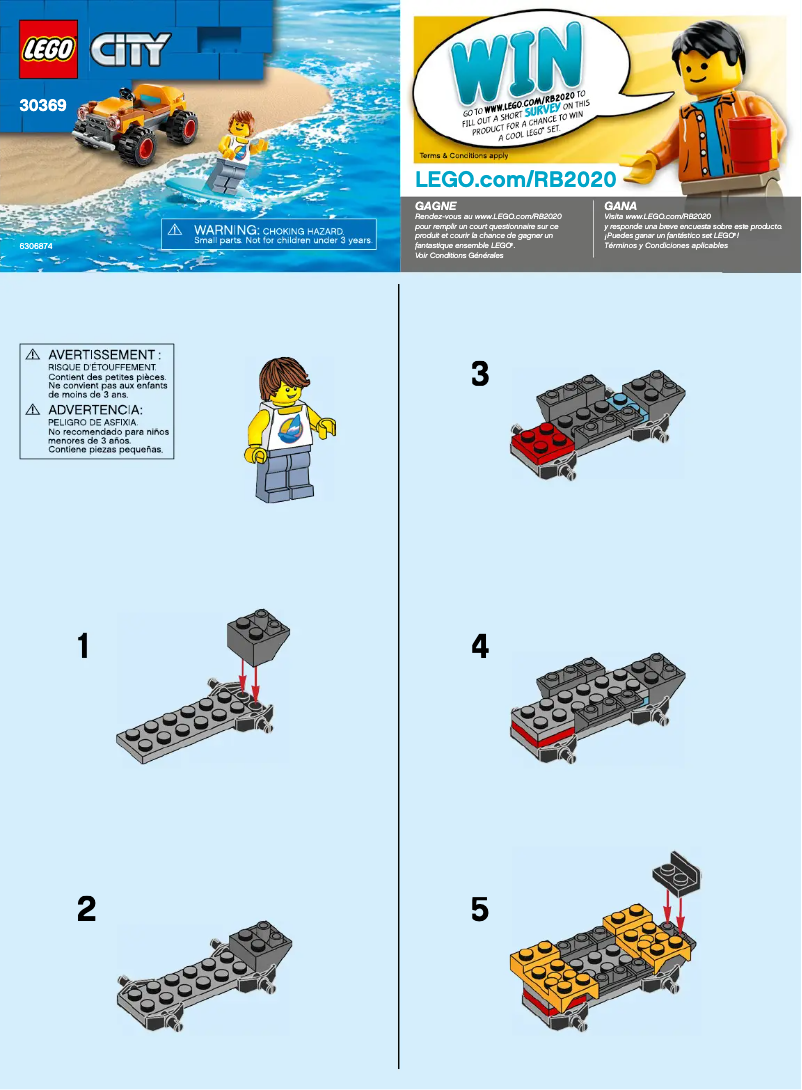 Página 1 del manual Manual de usuario Lego City 30369