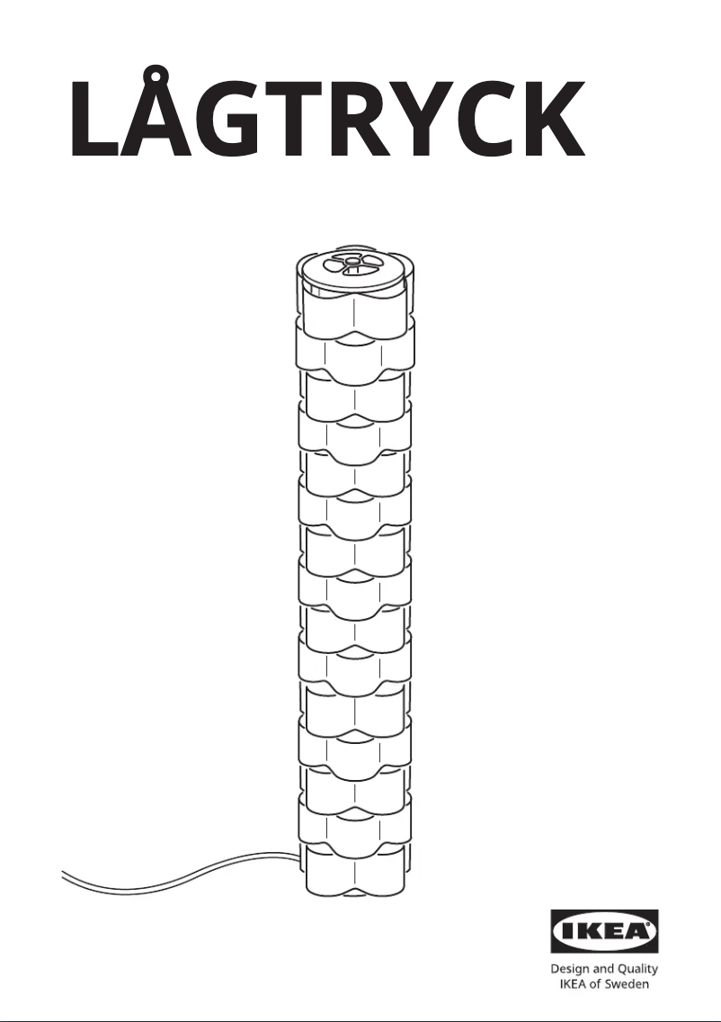 Imagen de la primera página del manual del dispositivo LÅGTRYCK 005.228.44