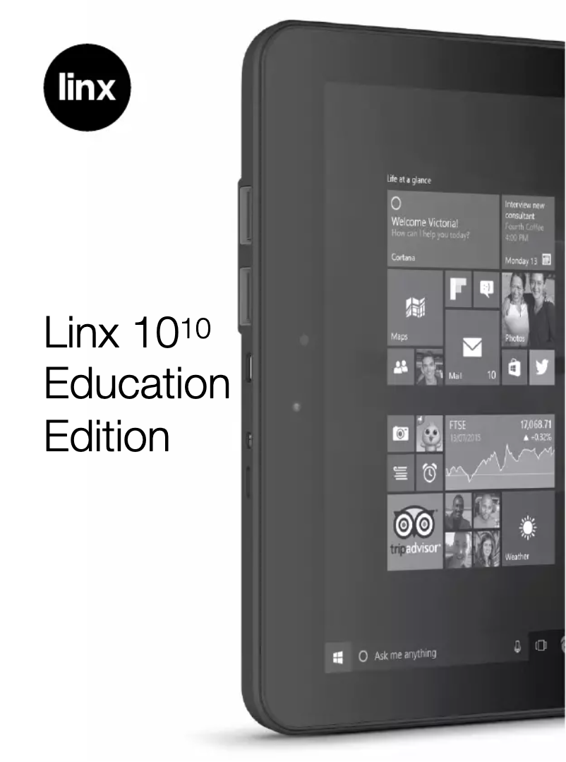 Page n°1 - Manuel utilisateur Linx 1010 Education edition