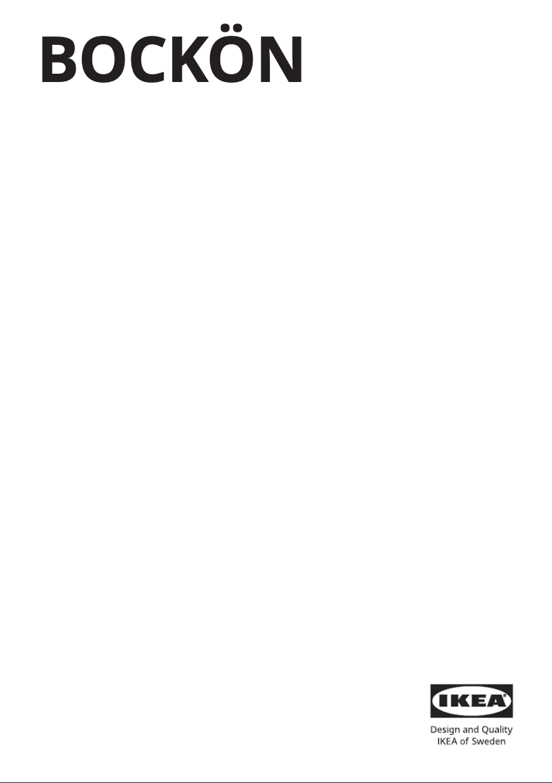 Image de la première page du manuel de l'appareil BOCKÖN 405.027.83