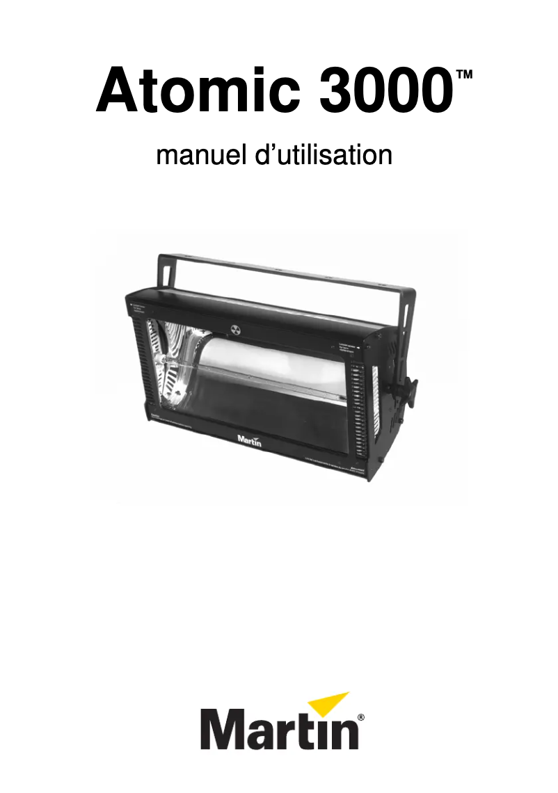 Página 1 del manual Manual de usuario Martin Atomic 3000 DMX