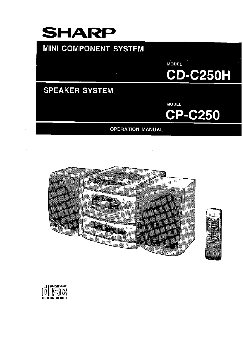 Image de la première page du manuel de l'appareil CD-C250H