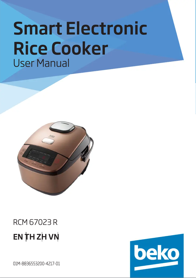 Image de la première page du manuel de l'appareil RCM67023R