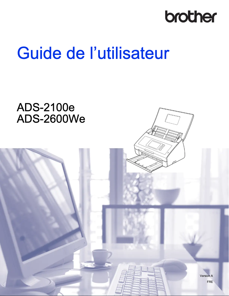 Image de la première page du manuel de l'appareil ADS-2100e