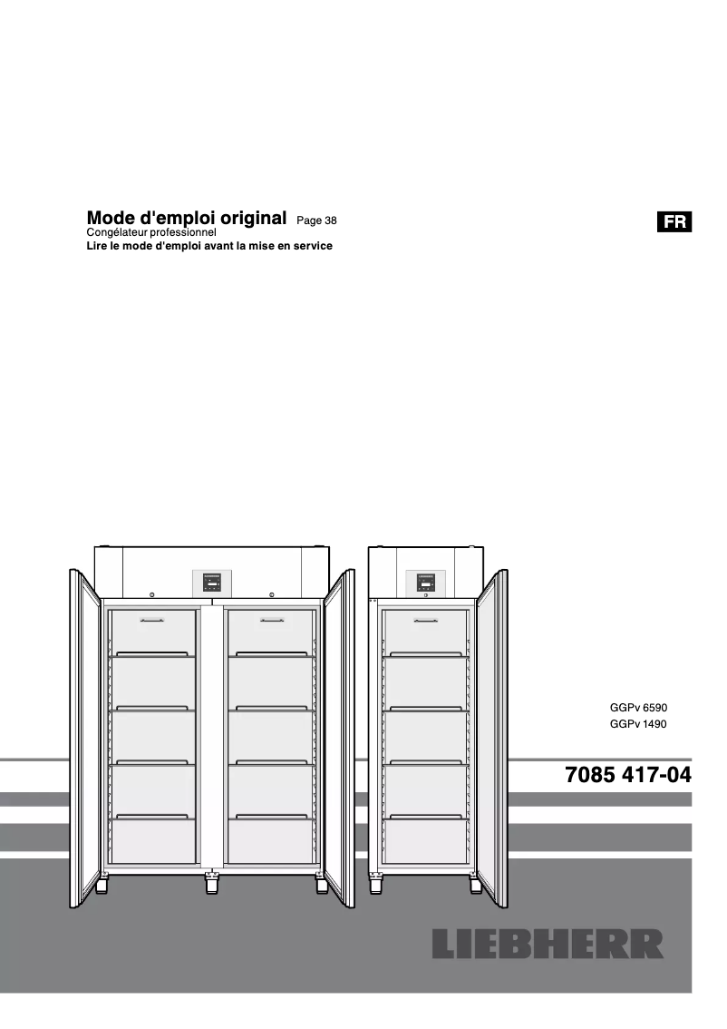 Page 1 de la notice Manuel utilisateur Liebherr GGPv 6590