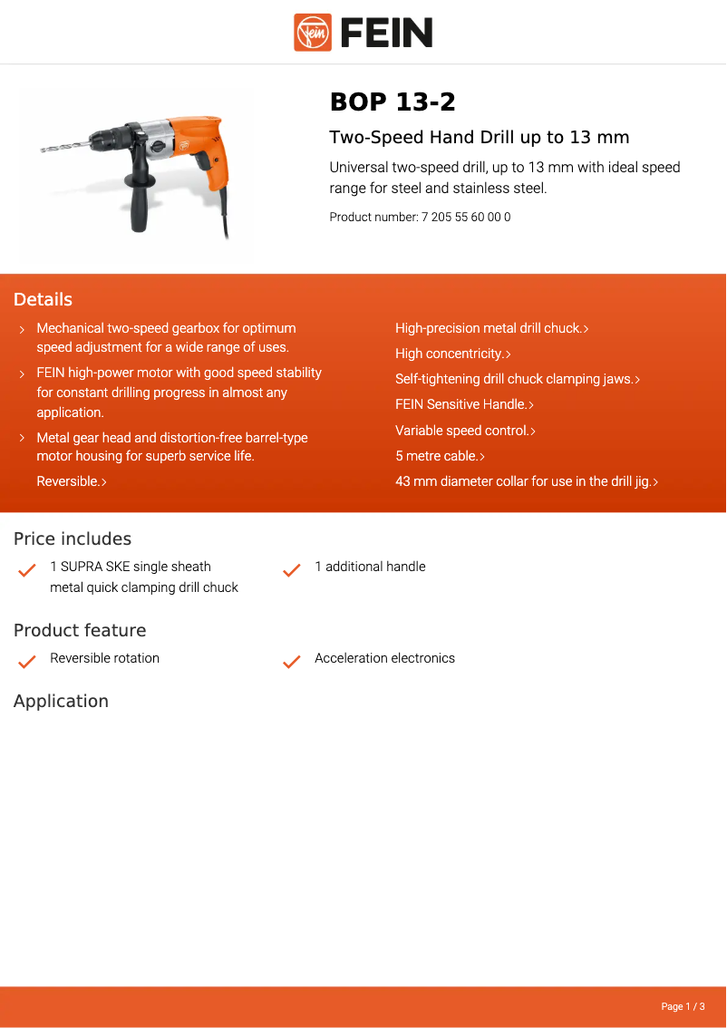 Image de la première page du manuel de l'appareil BOP 13-2