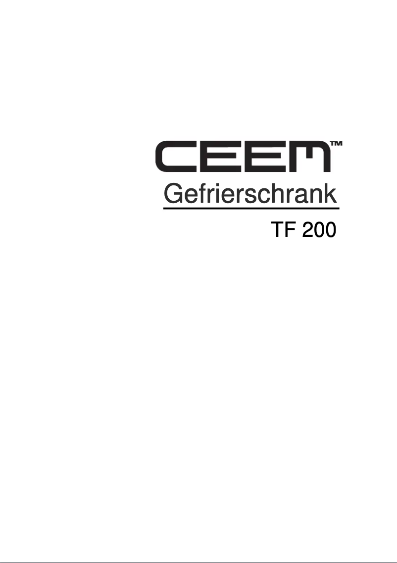 Page n°1 - Manuel utilisateur CEEM TF 200
