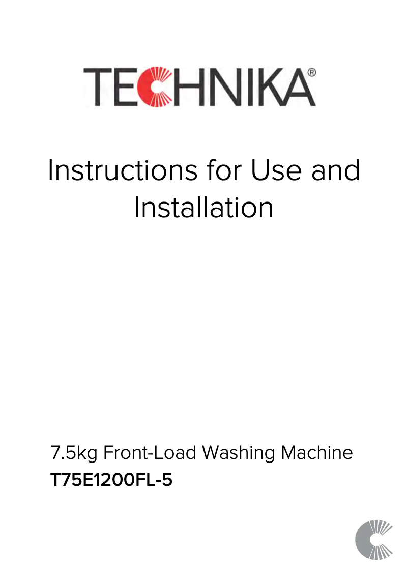 Page 1 de la notice Manuel utilisateur Technika T75E1200FL-2