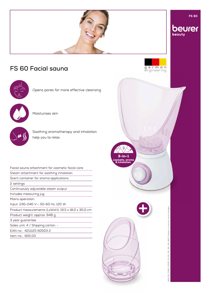 Image de la première page du manuel de l'appareil FS 60