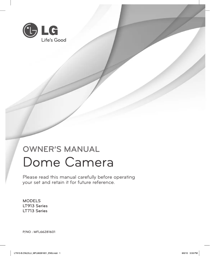 Page n°1 - Manuel utilisateur LG LT713PI