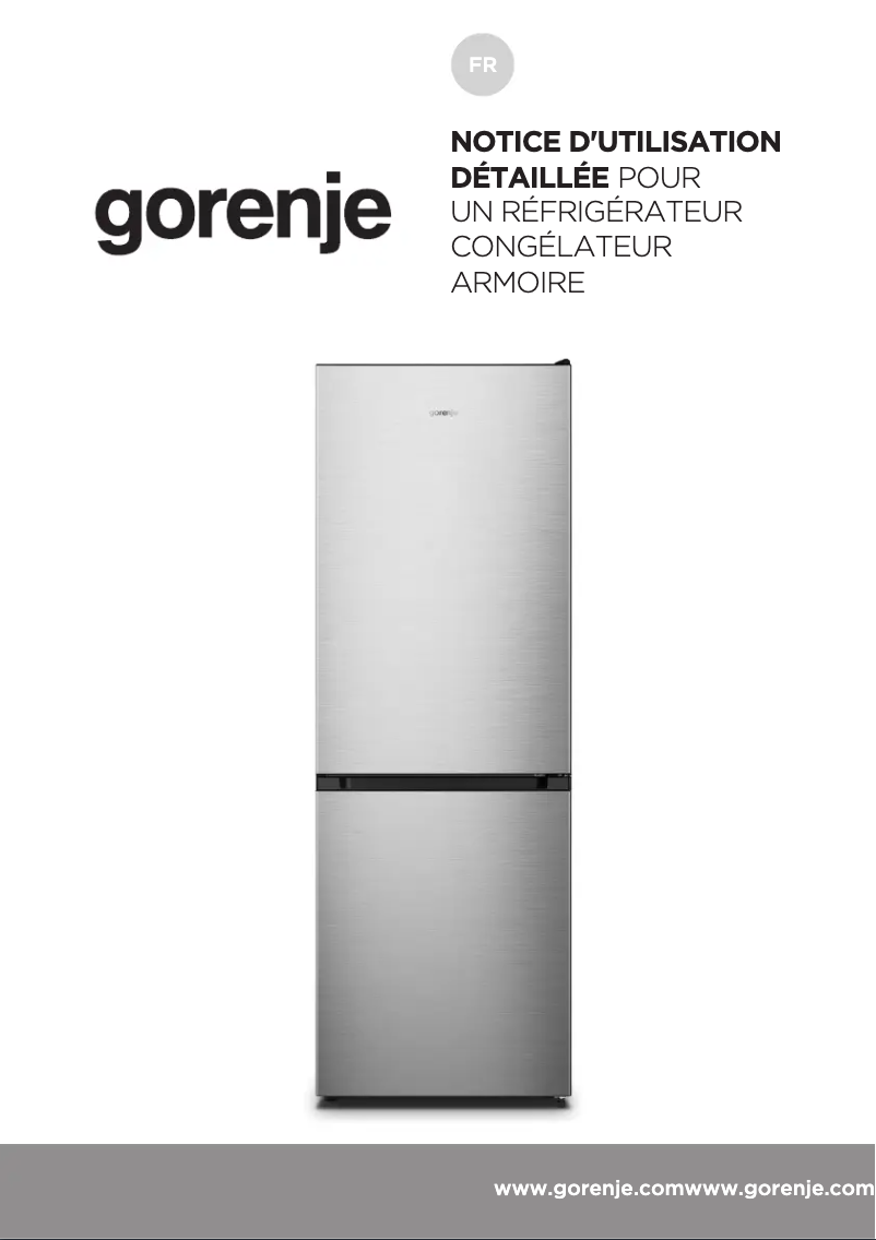 Page n°1 - Manuel utilisateur Gorenje NRK619EPXL4