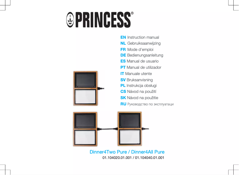 Page n°1 - Manuel utilisateur Princess Dinner4Two Pure