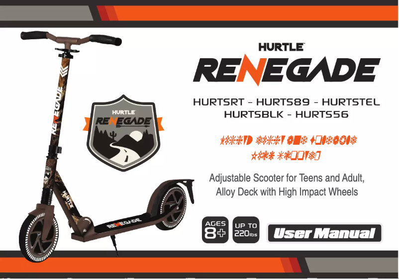 Page n°1 - Manuel utilisateur Hurtle Renegade HURTS56