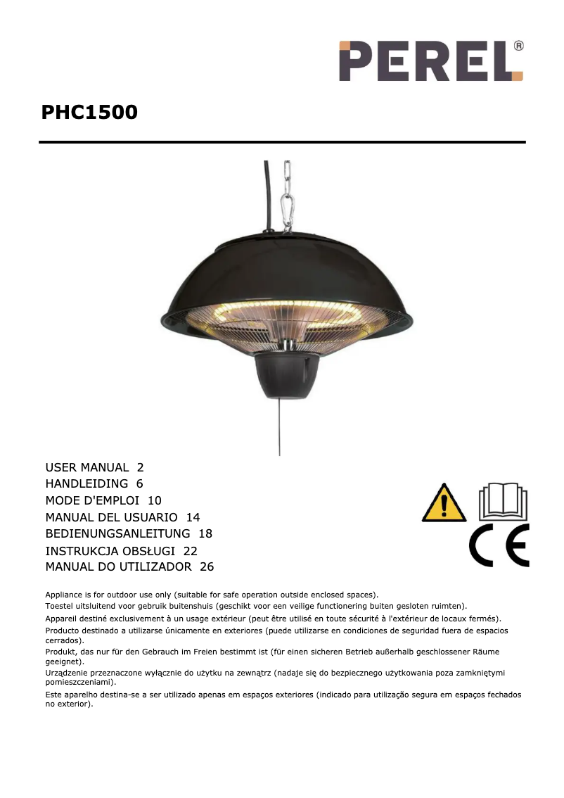 Image de la première page du manuel de l'appareil PHC1500