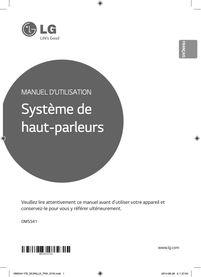 Image de la première page du manuel de l'appareil OM5541