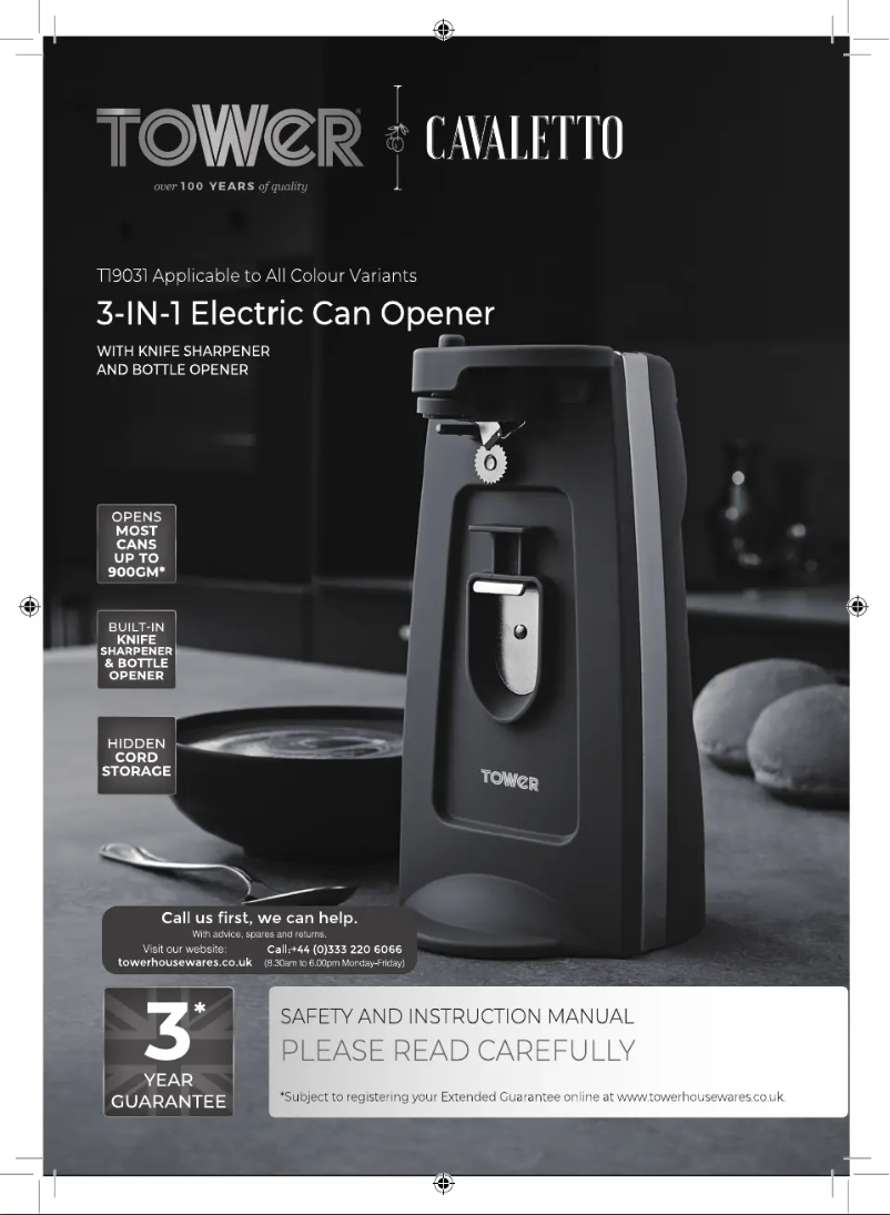 Image de la première page du manuel de l'appareil Cavaletto T19031