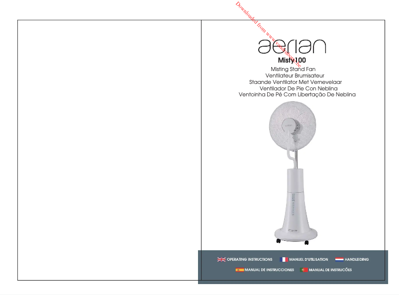 Page 1 de la notice Manuel utilisateur Aerian MISTY100