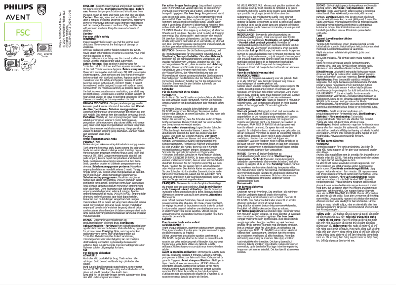 Image de la première page du manuel de l'appareil SCF215