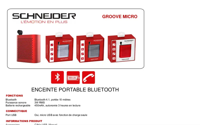 Page n°1 - Fiche technique Schneider SC155SPKTIT