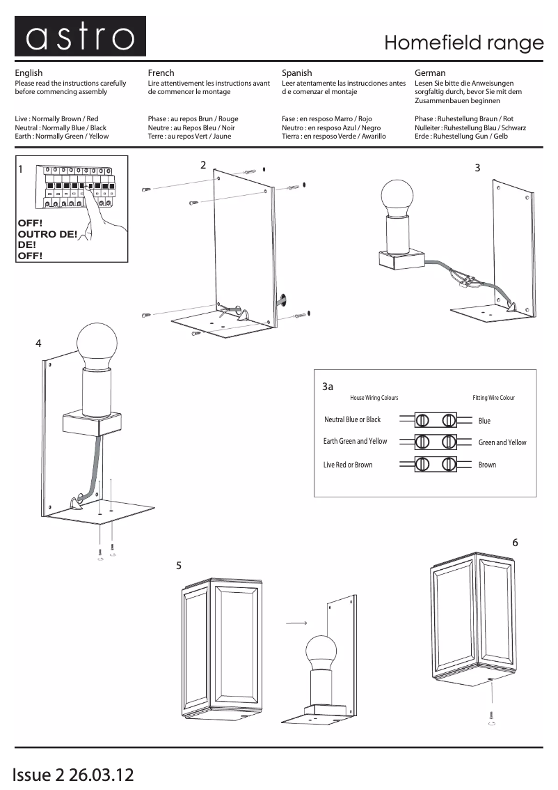 Page 1 de la notice Manuel utilisateur Astro Homefield Nickel