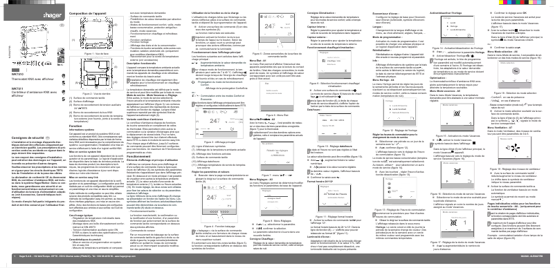 Page 1 de la notice Manuel utilisateur Hager WKT511