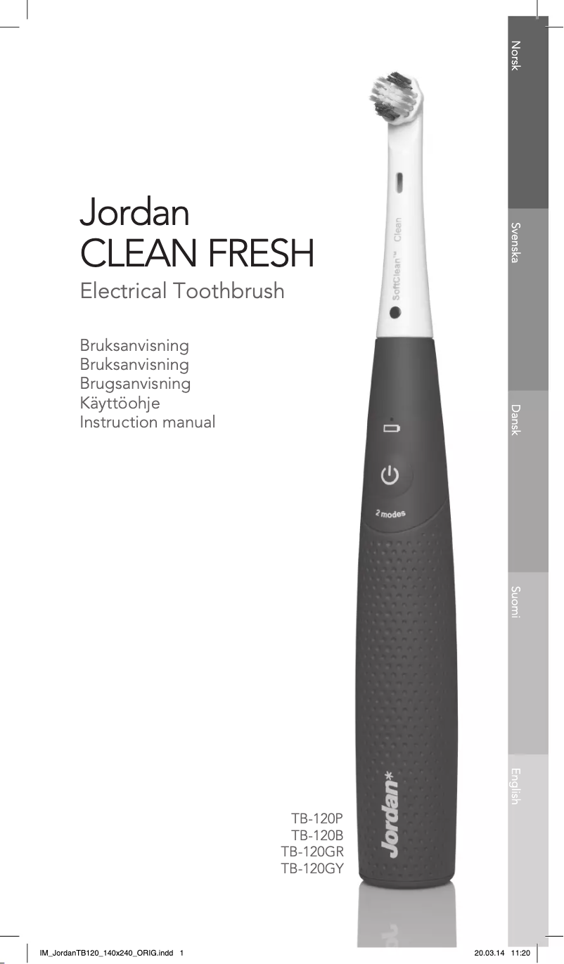 Image de la première page du manuel de l'appareil Clean Fresh