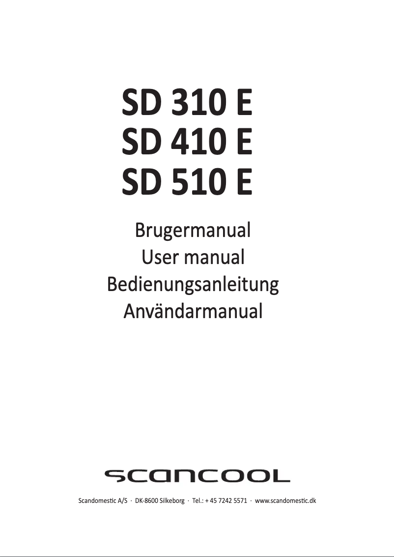 Image de la première page du manuel de l'appareil SD 410 E