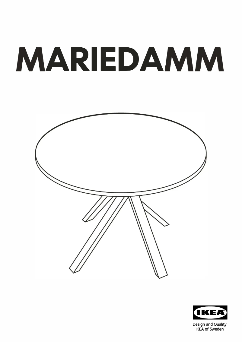 Image de la première page du manuel de l'appareil MARIEDAMM 504.415.10