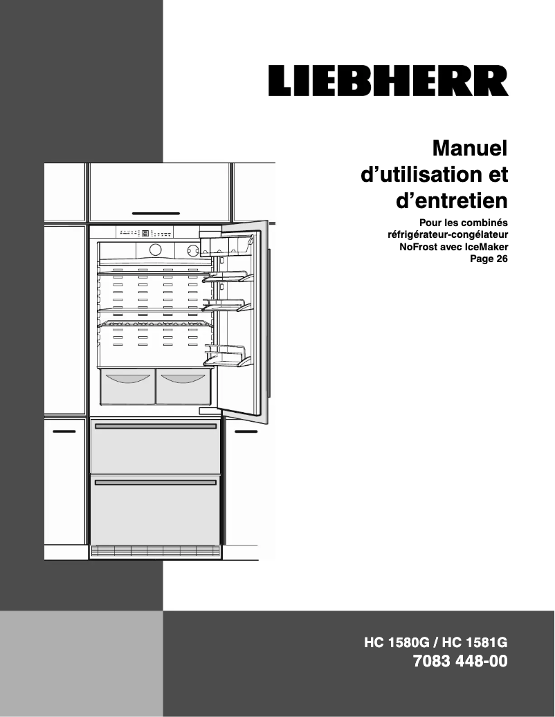 Page n°1 - Manuel utilisateur Liebherr HC 1581G