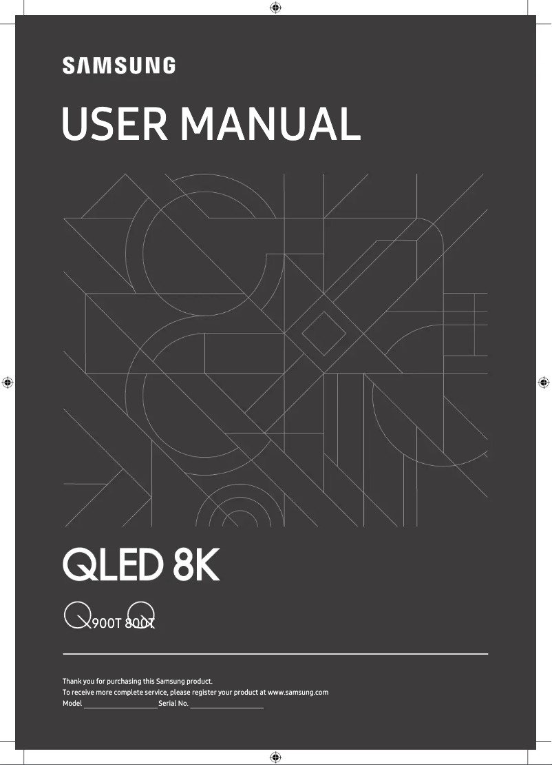 Image de la première page du manuel de l'appareil QLED 8K 75Q900T
