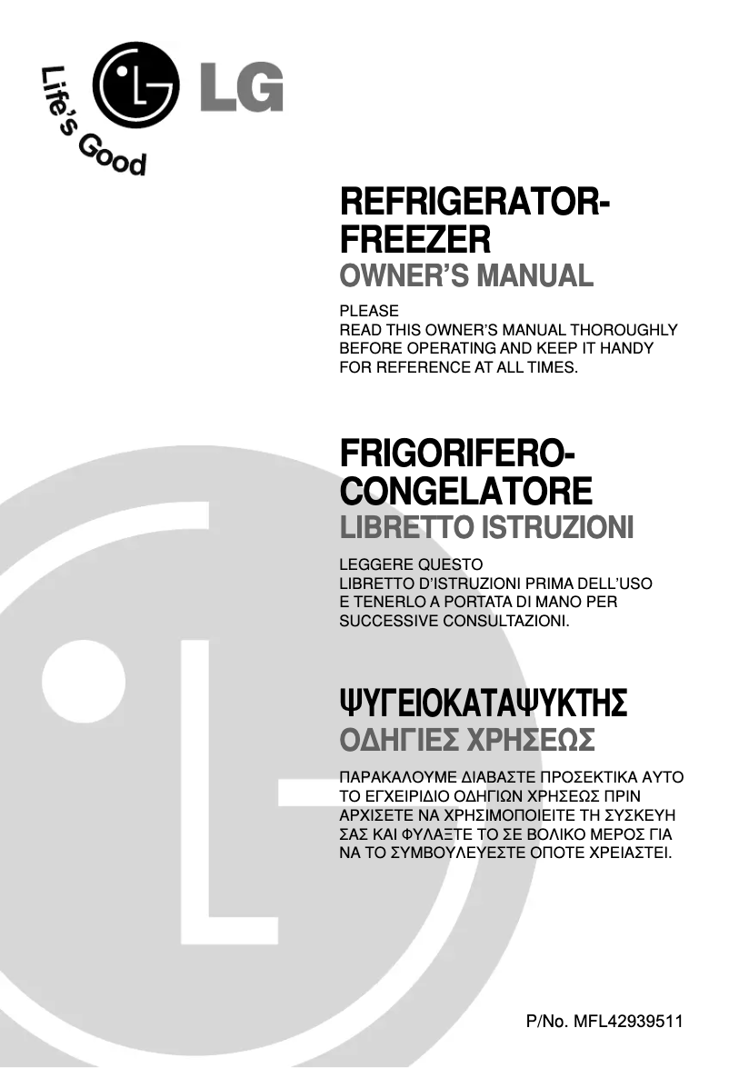 Image de la première page du manuel de l'appareil GN-U291SC