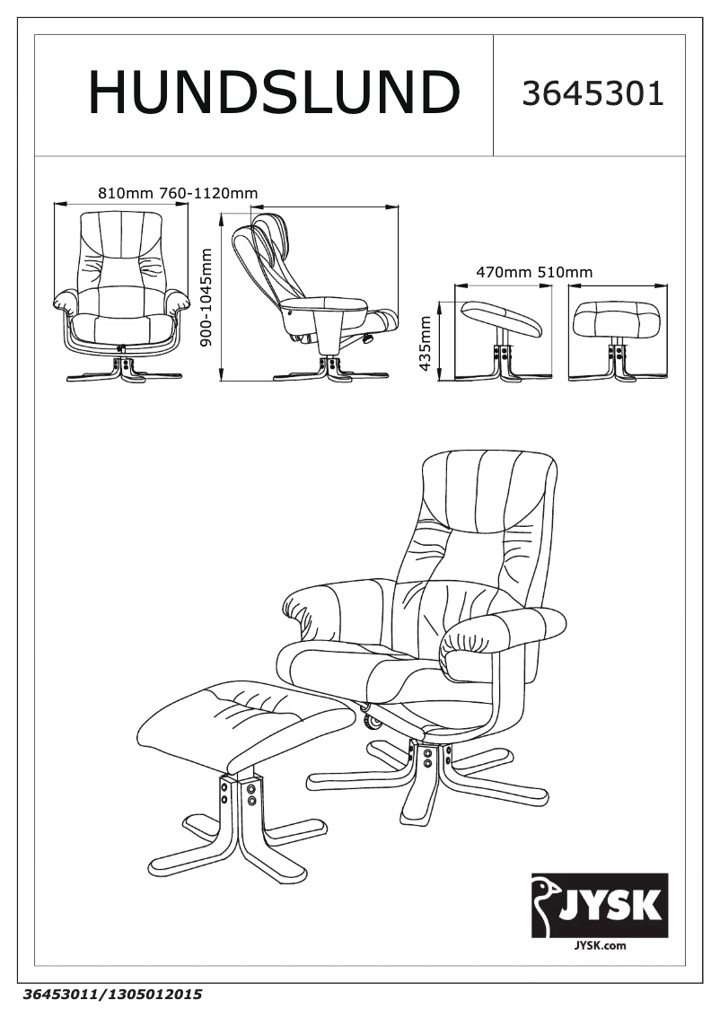 Page n°1 - Manuel utilisateur JYSK Hundslund