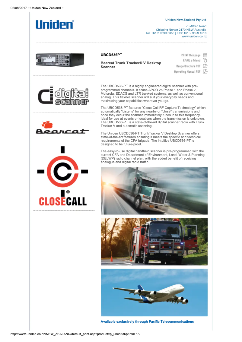 Image de la première page du manuel de l'appareil UBCD536PT