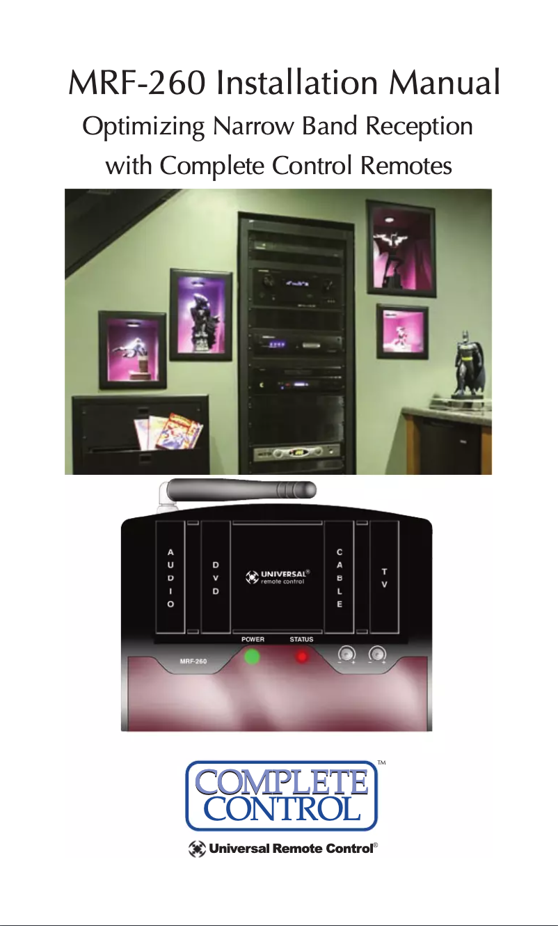 Page 1 de la notice Manuel utilisateur Universal Remote Control MRF-350