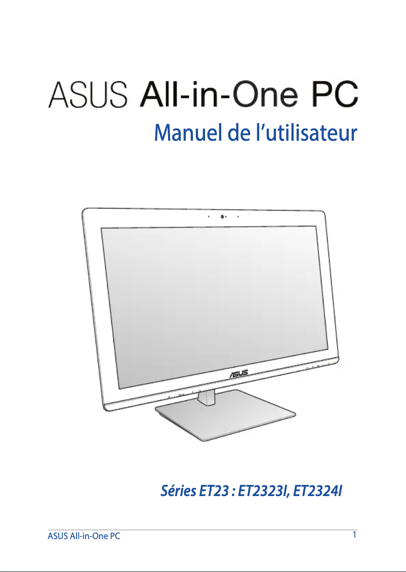Page n°1 - Manuel utilisateur Asus ET2323IUK