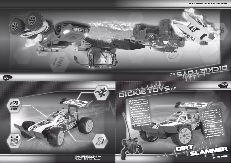 Page 1 de la notice Manuel utilisateur Dickie Dirt Slammer