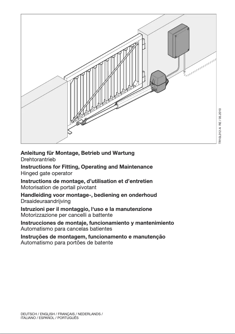Page 1 de la notice Manuel utilisateur Hormann Portronic-D 5000