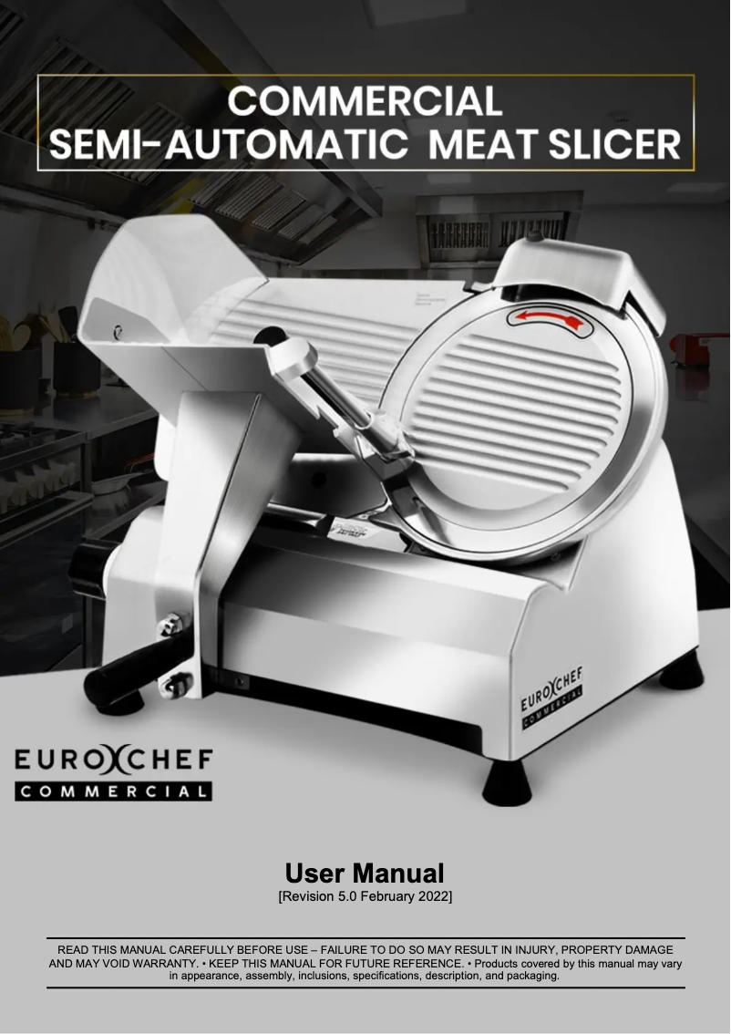 Página 1 del manual Manual de usuario Eurochef EUC-CMS-3