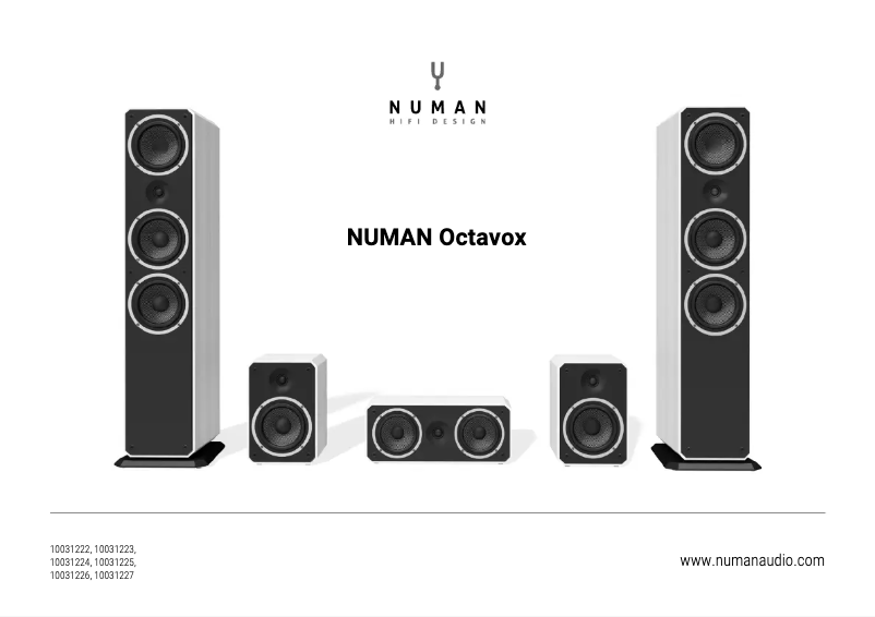Page n°1 - Manuel utilisateur Numan Octavox 702