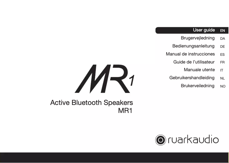 Página 1 del manual Manual de usuario Ruark Audio MR1 Mk1