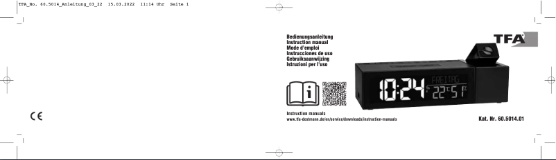 Page n°1 - Manuel utilisateur TFA 60.5014.01