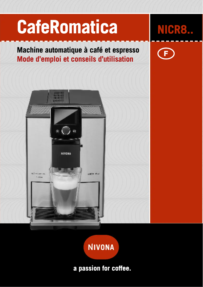 Image de la première page du manuel de l'appareil Cafe Romatica NICR 823